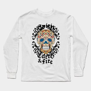 Skull of Earth Fire Long Sleeve T-Shirt